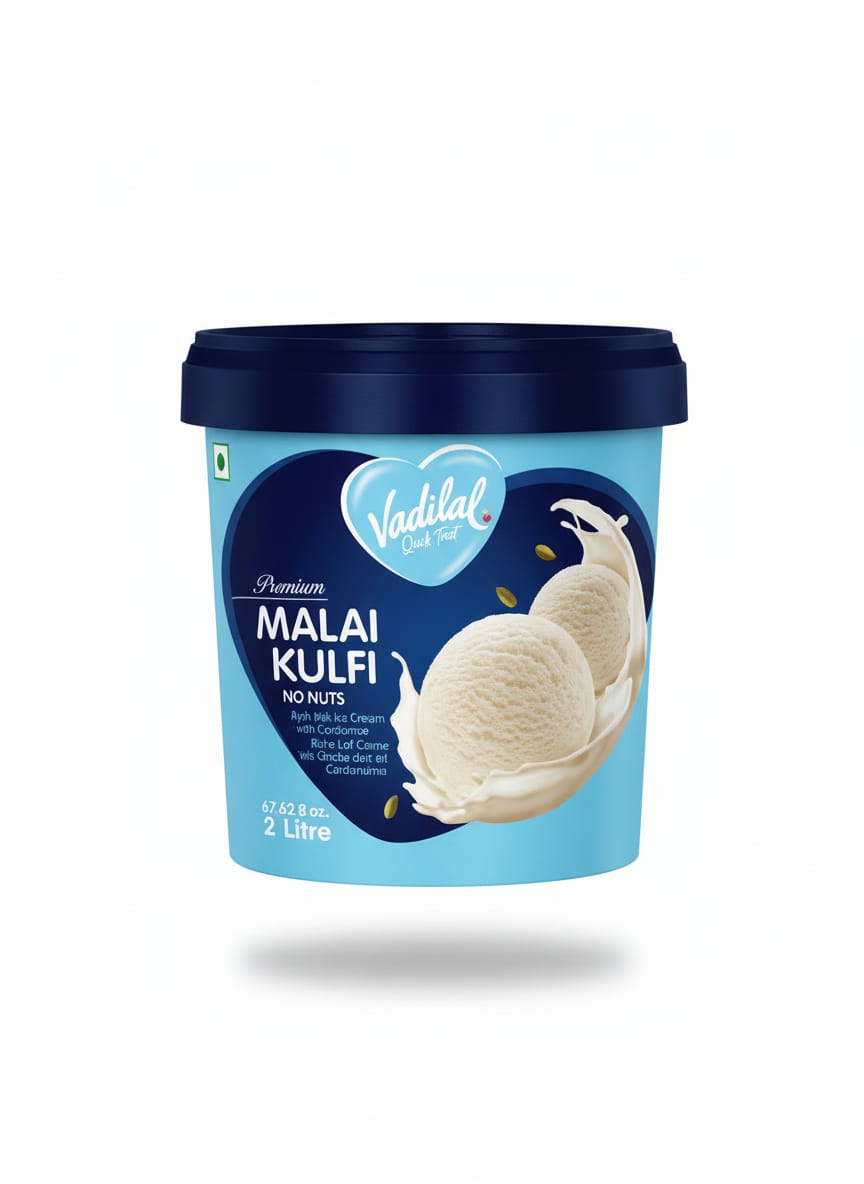Vadilal Malai Kulfi No Nuts: 2 L