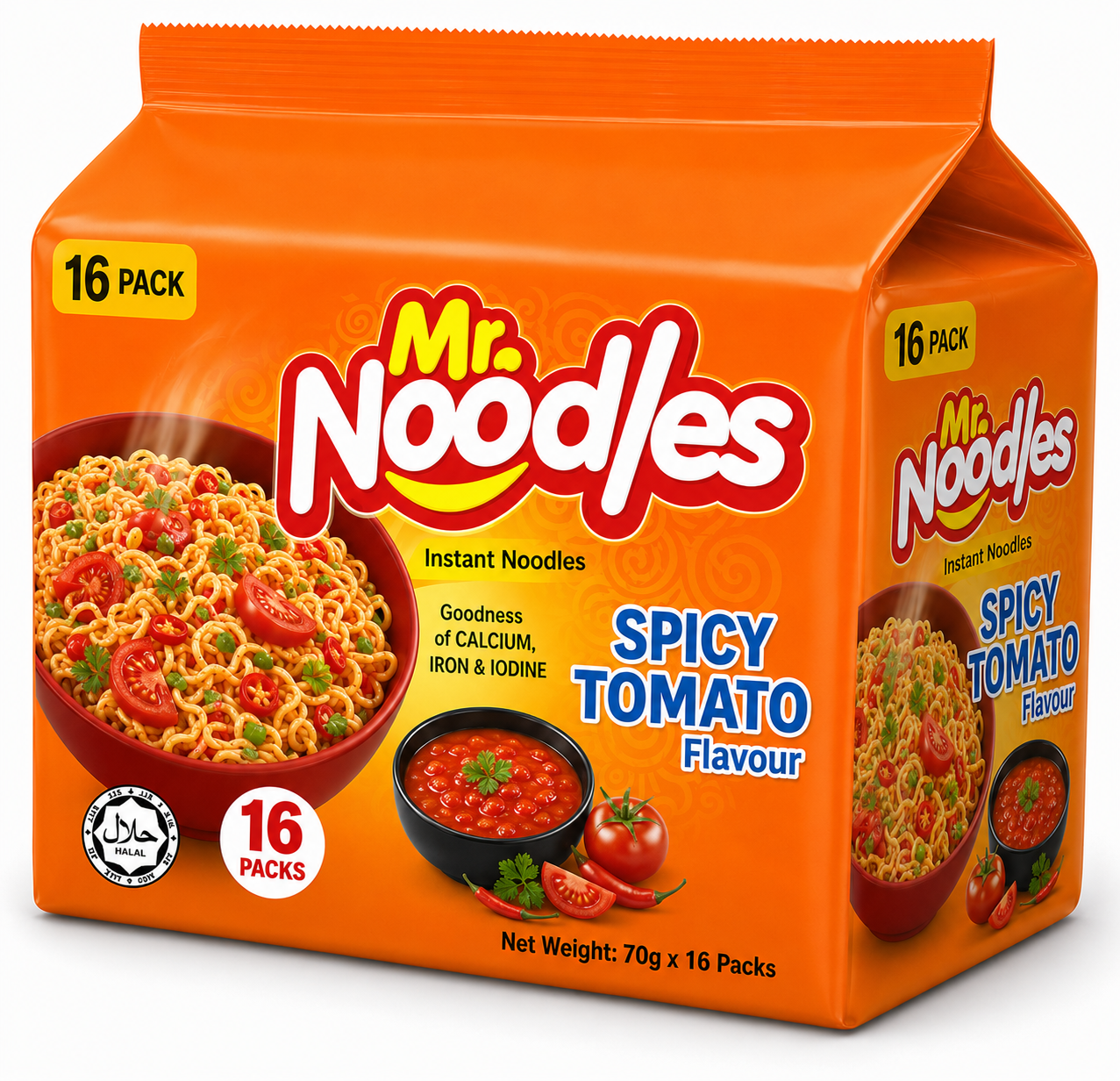 Mr Noodles Spicy Tomato : 16 Pcs