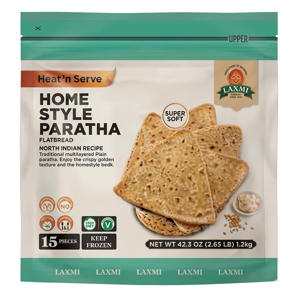 LAXMI HOME STYLE PARATHA 15 piece, 2.65 Lb