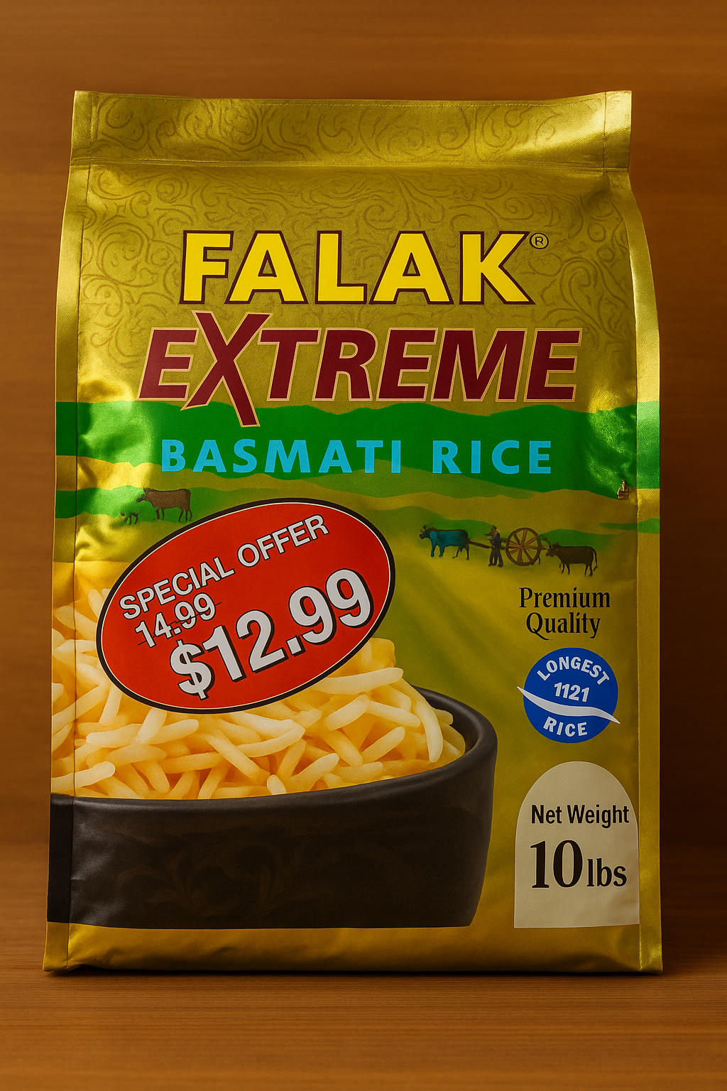 Falak Extreme Basmati Rice 10 Lb