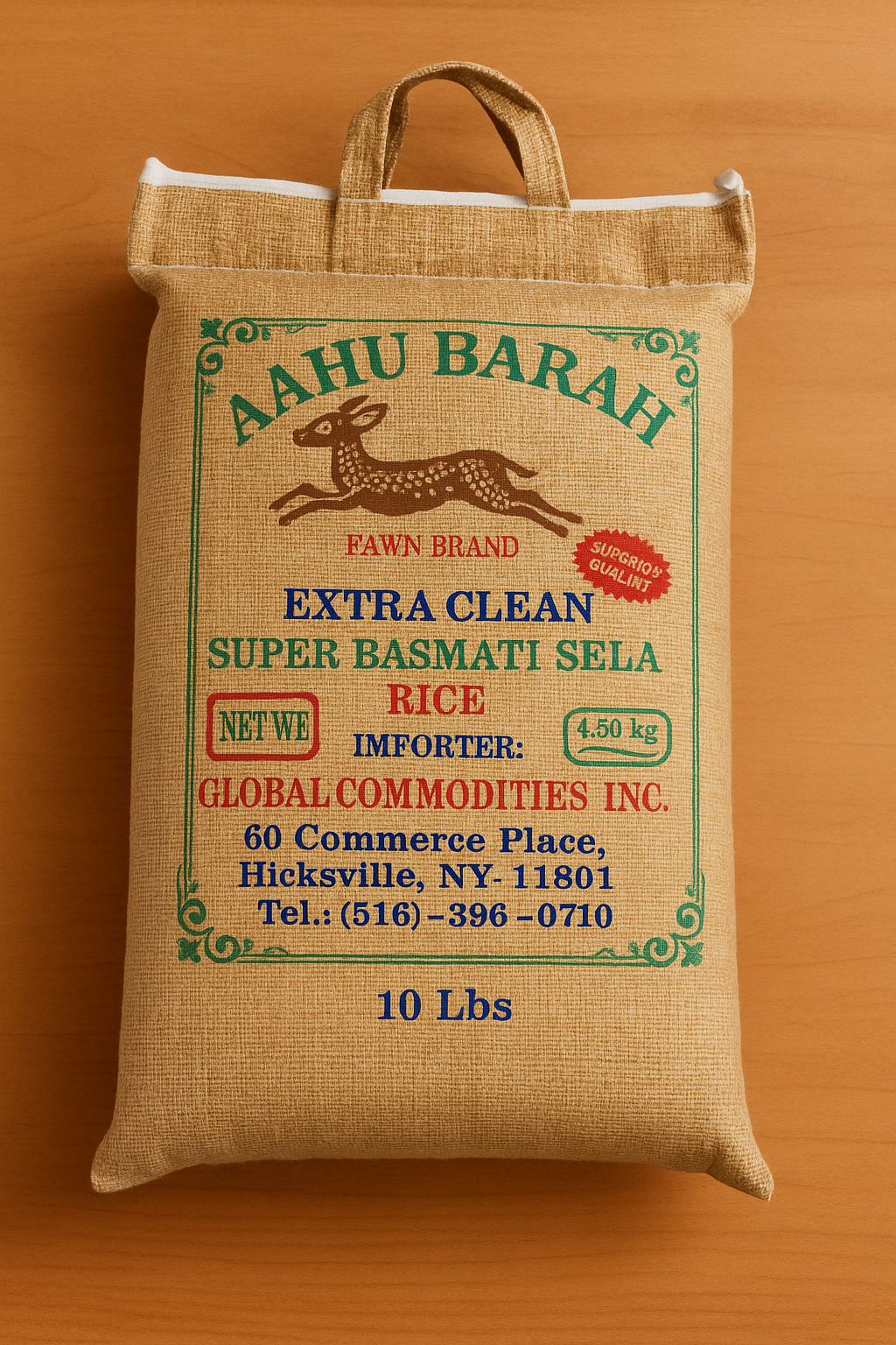 Aahu Barah Sella Rice 10 Lb