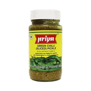 Priya Sliced Green Chilli Pickle 300 g