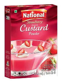 National Strawberry Flavoured Custard Powder 300gms