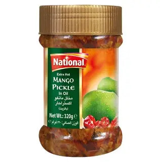National Extra Hot Mango Pickle : 320 g