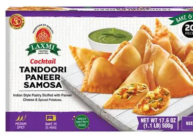 Laxmi Cocktail Tandoori Paneer Samosa 500 gms