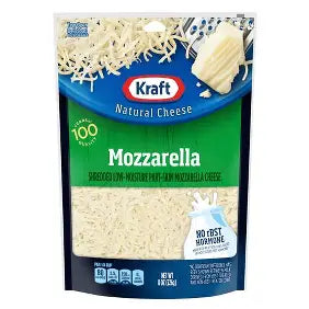 Kraft Mozzarella Shredded Cheese, 8 oz