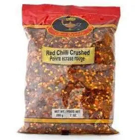 Deep Red Chilli Crushed : 400 g