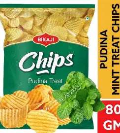 Bikaji Potato Chips Pudina Treat 80 G