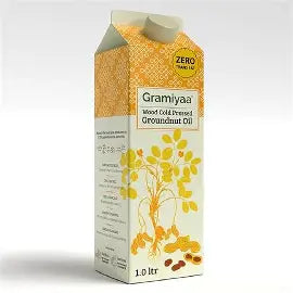 GRAMIYAA WOOD COLD PRESSED GROUNDNUT OIL 1.01L