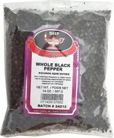 Deep Black Pepper Whole 14 oz