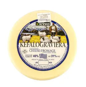 Krinos Kefalograviera Cheese, 2.105 lbs