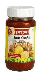 Priya Lime Ginger Pickle Without Garlic 300 g