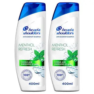 Head & Shoulders Shampoo Anti-dandruff Menthol Fresh 2 In 1 12 Fl Oz