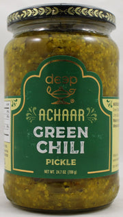Deep Green Chilli Pickle 24.7oz
