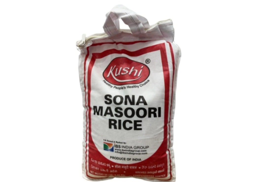 Kushi Sona Masoori Rice : 20lb