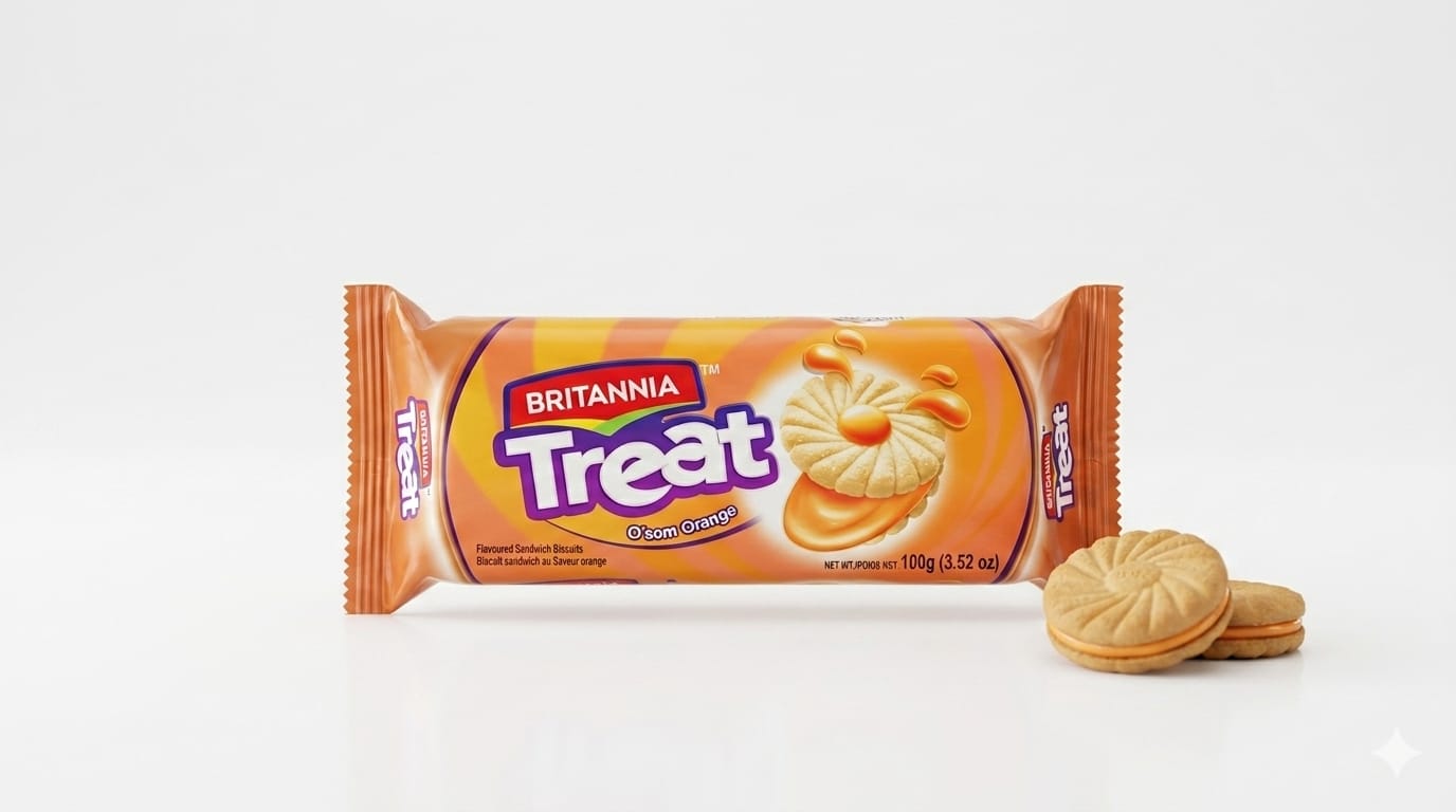 Britannia Treat Orange Cookies 3.52 oz
