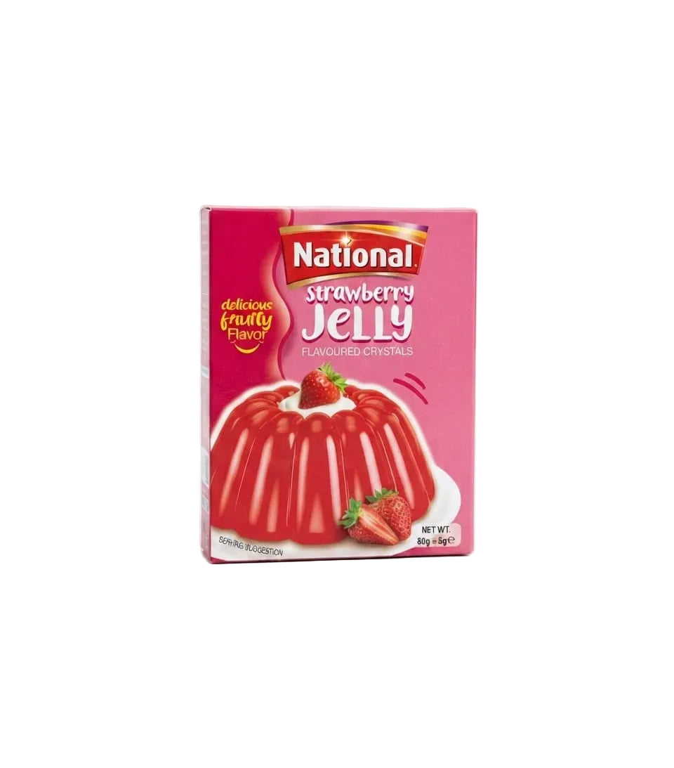 National Strawberry Crystal Jelly 80 g