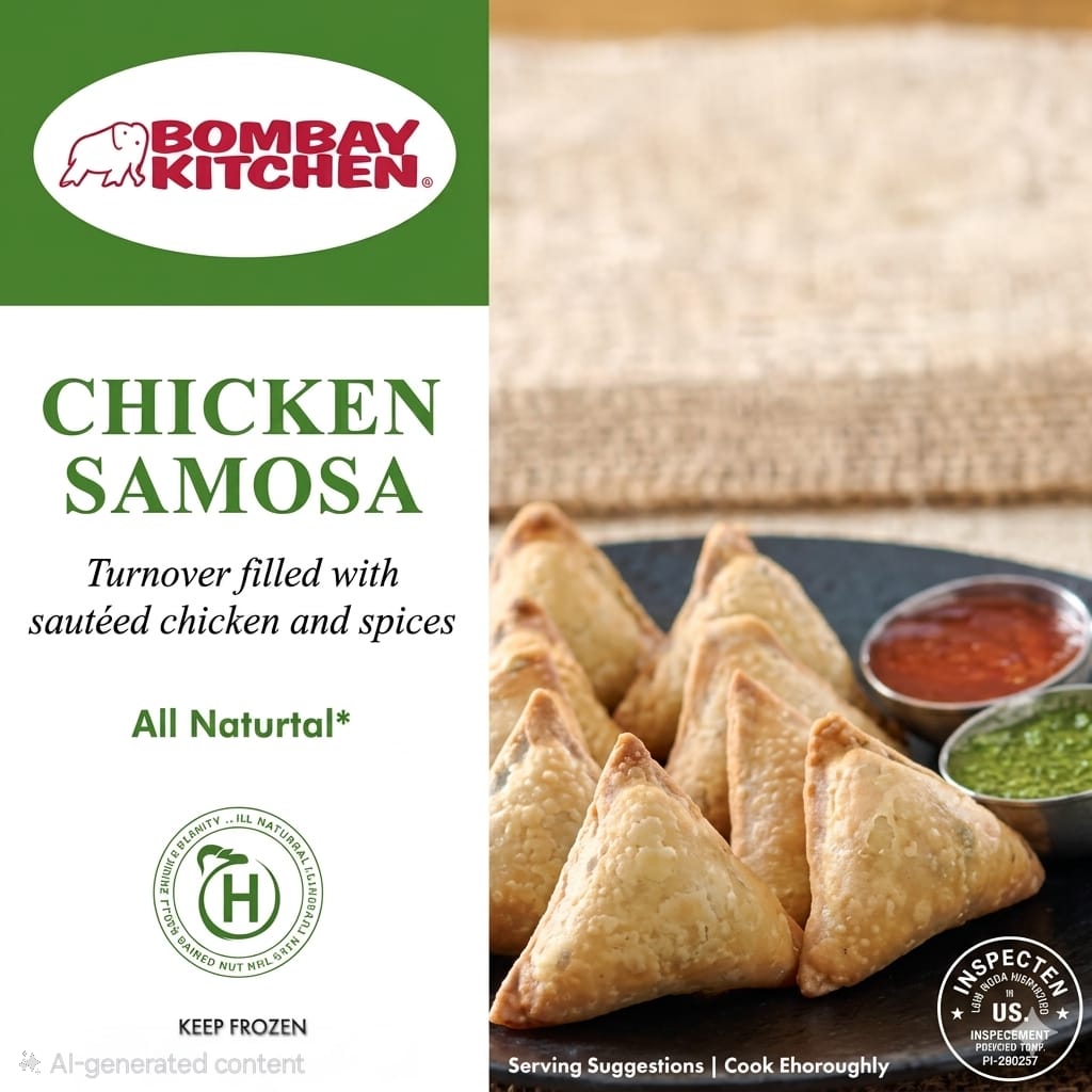 Bombay K Chicken Keema Samosa, 30pcs