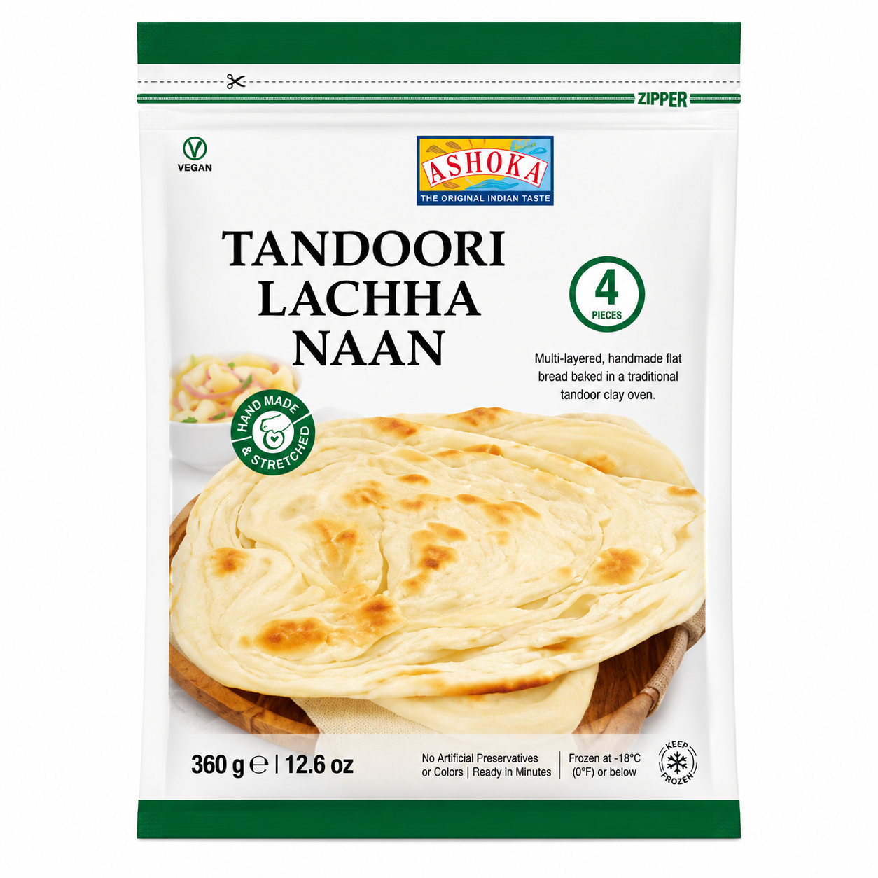 Ashoka Tandoori Lachha Naan : 340 g