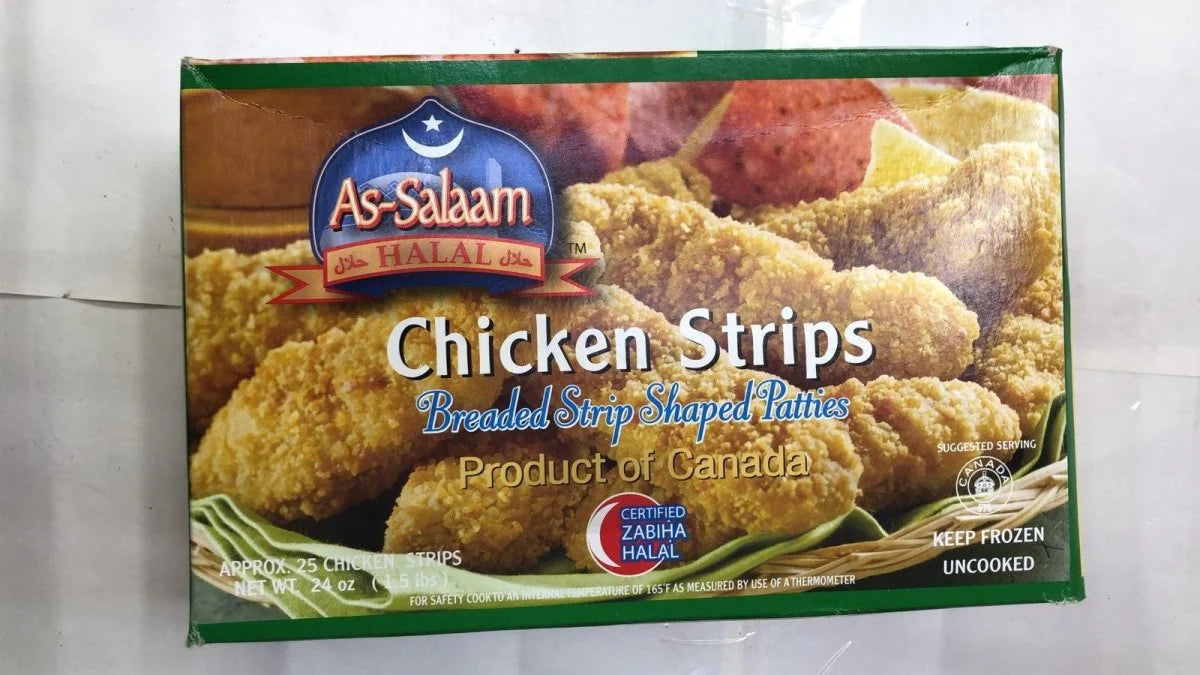 As Salaam Halal Chicken Stripe : 24 oz
