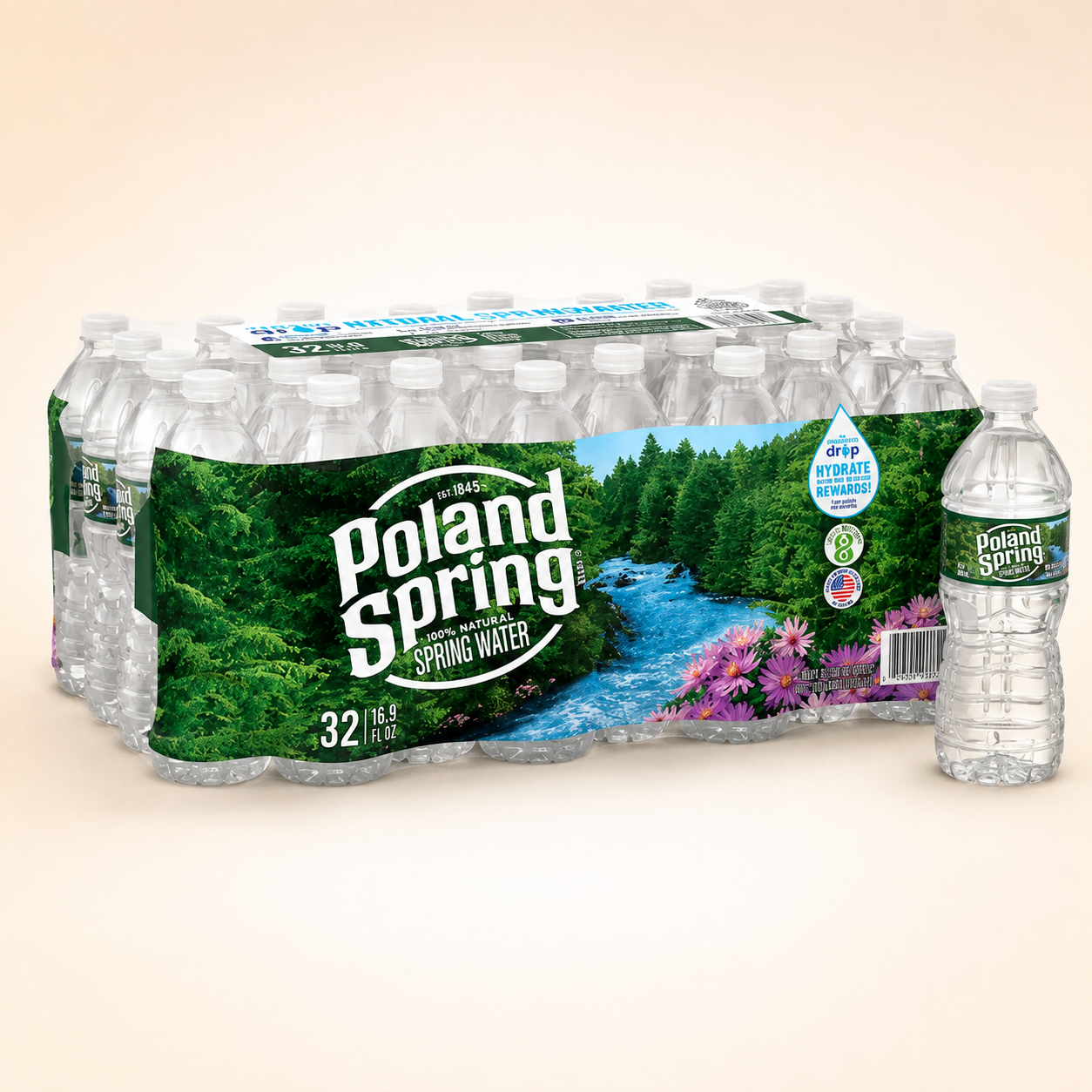 Poland Spring Water Bottle Case 32 pcs