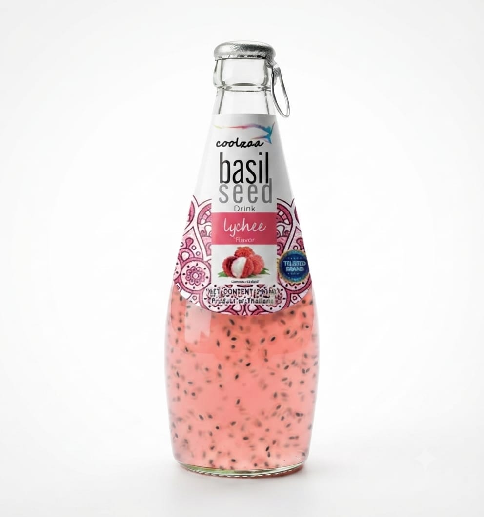 Basil Seed Drink Lychee, 290 ml