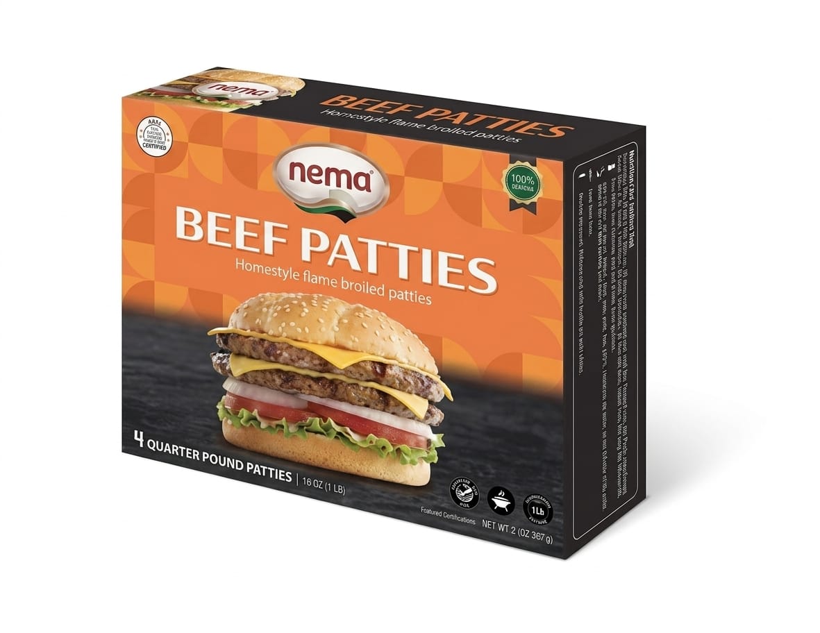 Nema Beef Patties : 1 lb