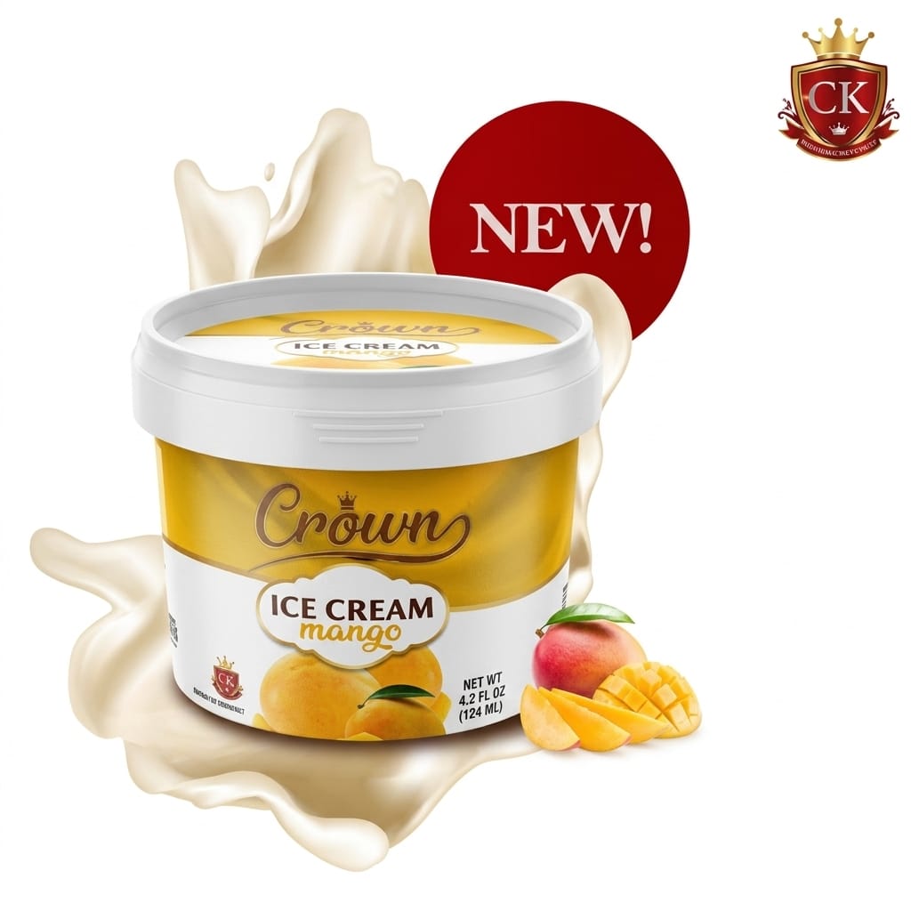 Crown Mango Ice Cream 4.2fl Oz