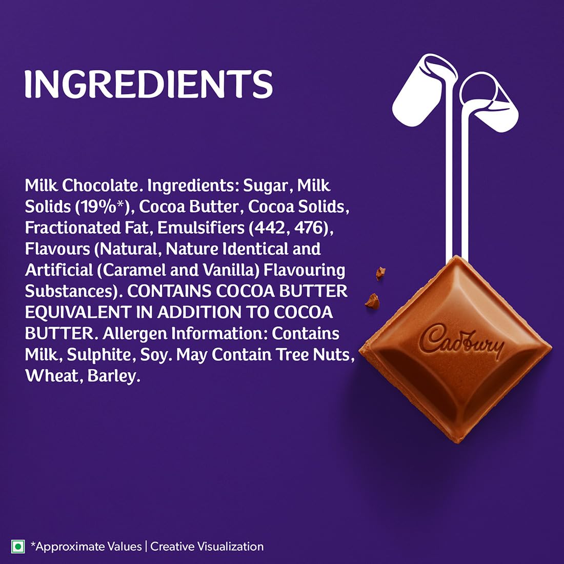 Cadbury Dairy Milk Cricket Pack Chocolate Bar, 12.1 g