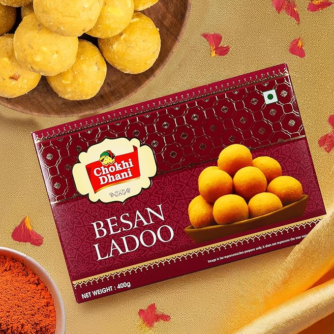 Chokhi Dhani Besan Ladoo : 400 gm