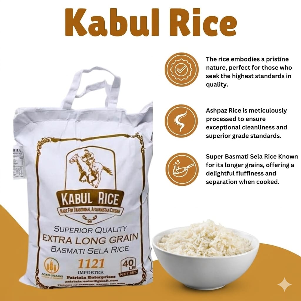 Kabul Basmati Rice 40 lb