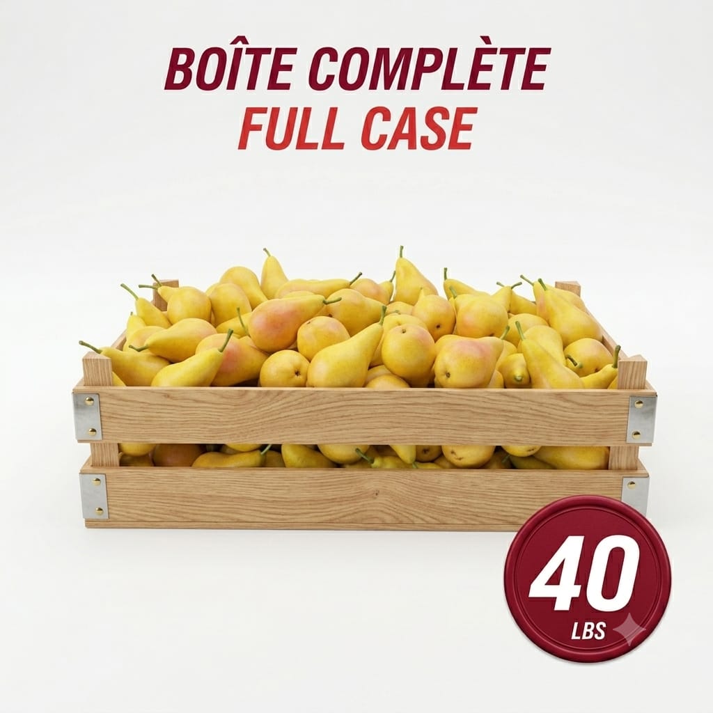 Fruit Case Bartlet Pear, 40 lb
