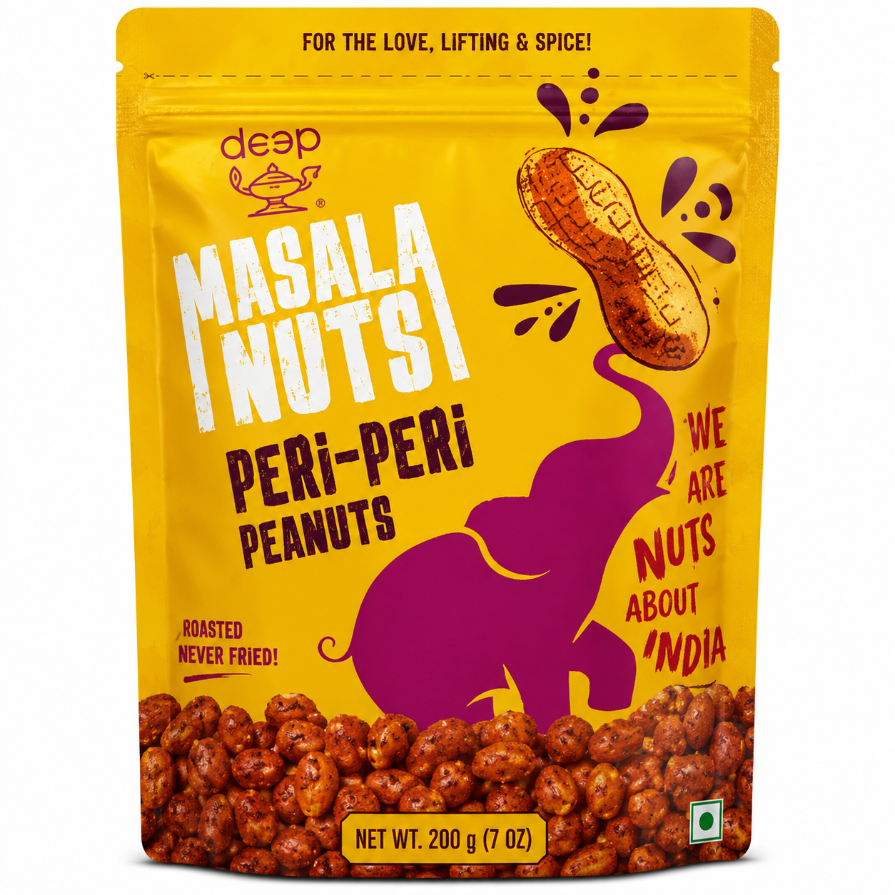 Deep Masala Nuts Peri Peri Peanuts 227g