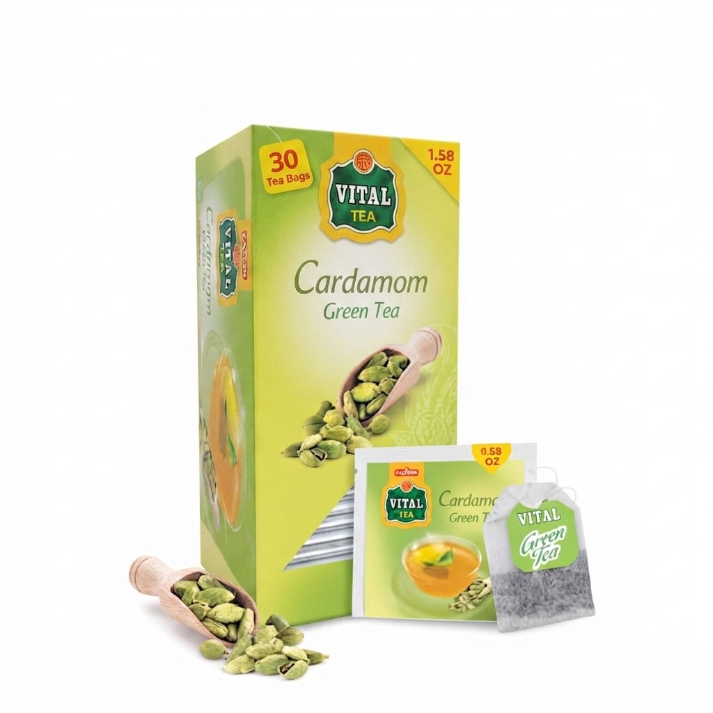 Vital Green Tea Cardamom, 30 Bag