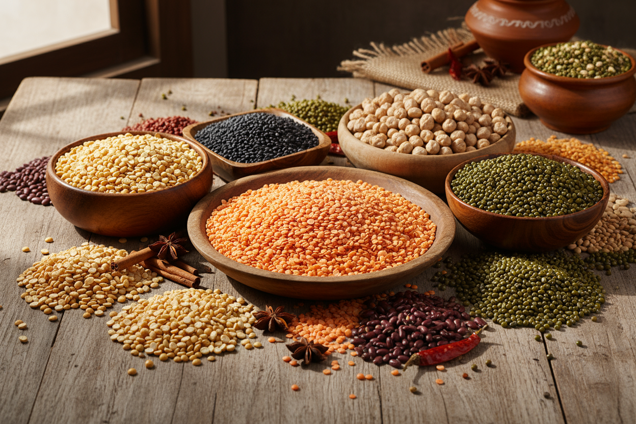 Dals beans lentilstogether