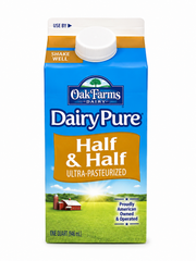 DairyPure Fat Free Half & Half 16 fl oz