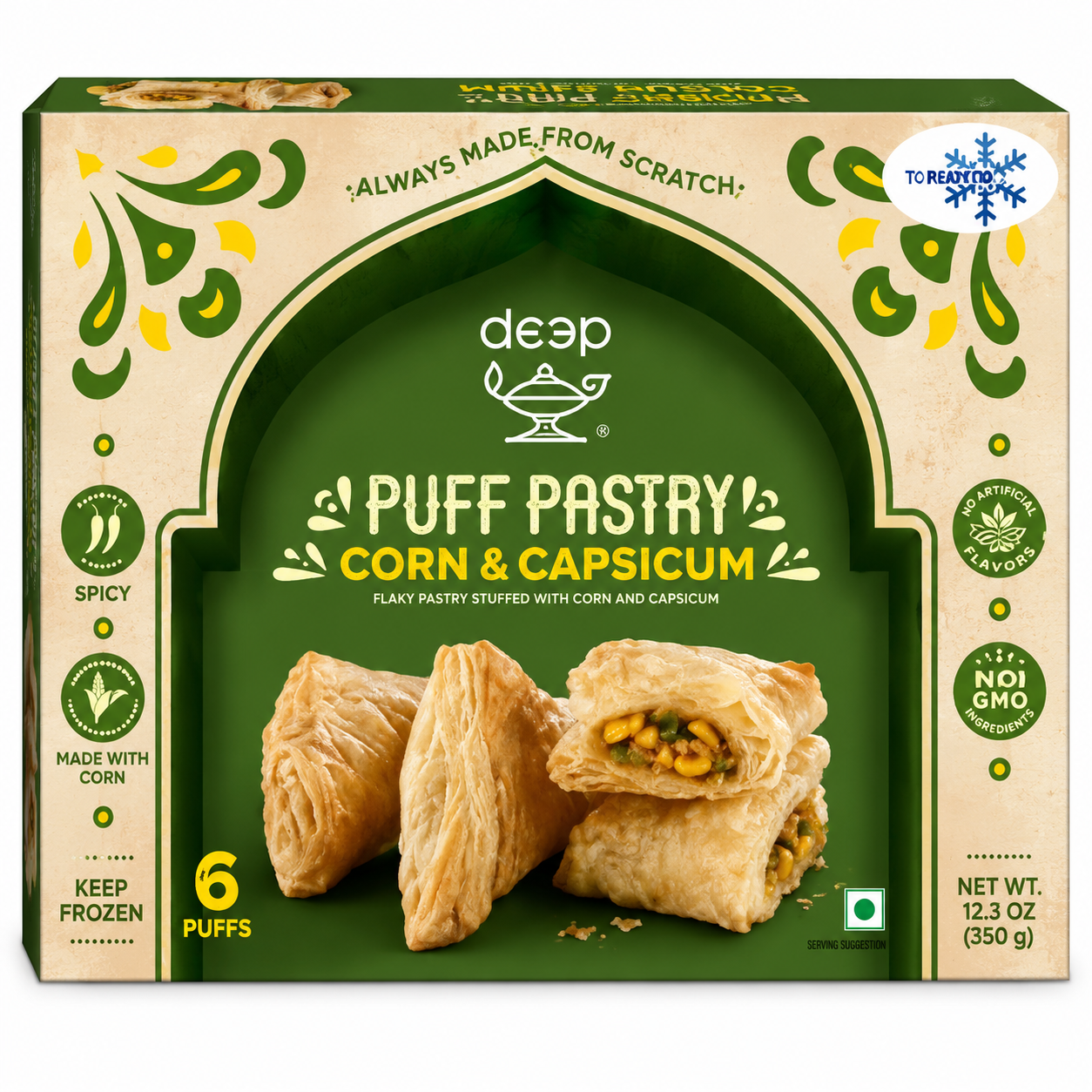 Deep Puff Pastry Corn & Capsicum 360 g