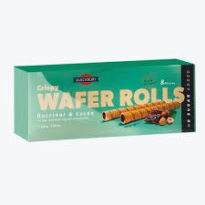 CRISPY WAFER ROLLS HAZELNUT COCOA : 140 G