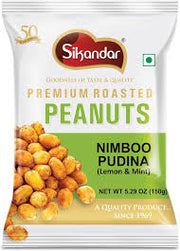 Sikandar Peanuts Nimboo Pudina, 150 gm