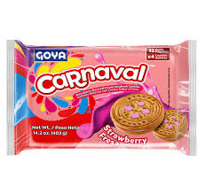 Goya Carnaval Strawberry Sandwich Cookies 14.2 oz