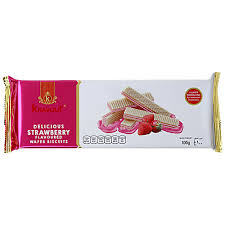 KRAVOUR WAFER STRAWBERRY : 100 gms