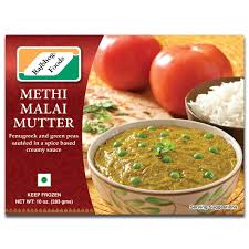 Rajbhog Methi Malai Mutter, 10 oz