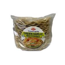 Raju Green Garlic Rice Crackers : 500 g