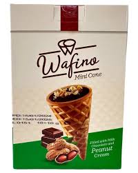 Wafino Mini Cone Peanut Cream : 550 g