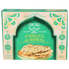 Deep Bread Garlic Naan Box 8 pack