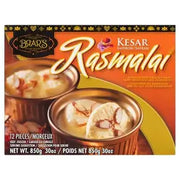 Brar's kesar rasmalai 12 pieces 850g