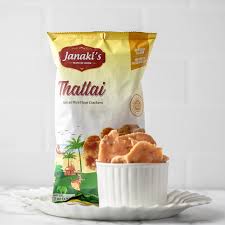 Janaki's Thattai Spiced Rice Flour Crackers 7 oz