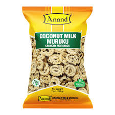 Anand Coconut Milk Muruku Crunchy Rice Snack 7 oz