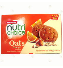 Britannia Nutri Choice Oats Orange Cookies 15.87 oz