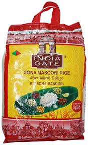 INDIA GATE SONA MASOORI RICE 20lb